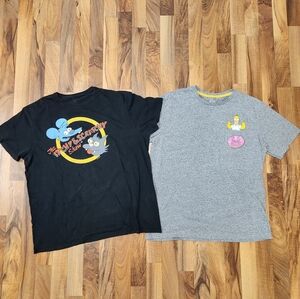 The Simpson’s Shirt Mens XL Homer Donut Pocket And The Itchy & Scratchy Show